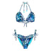 Bikini Boho con Volantes Mariposa Azul Carmen Lucia - Deessa Ibiza