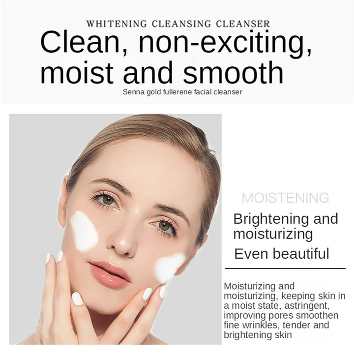 Limpiador Facial Espuma de Oro y Fullereno con Colágeno 60g