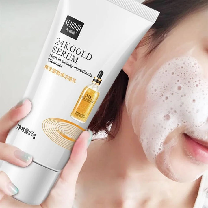 Limpiador Facial Espuma de Oro y Fullereno con Colágeno 60g