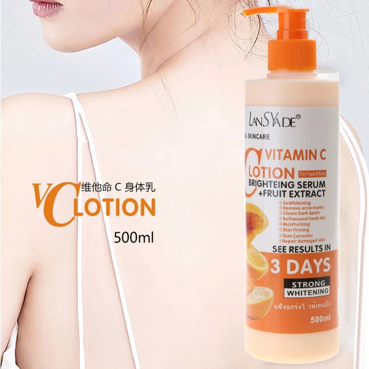Loción Corporal con Vitamina C 500ml - Hidratante Iluminadora