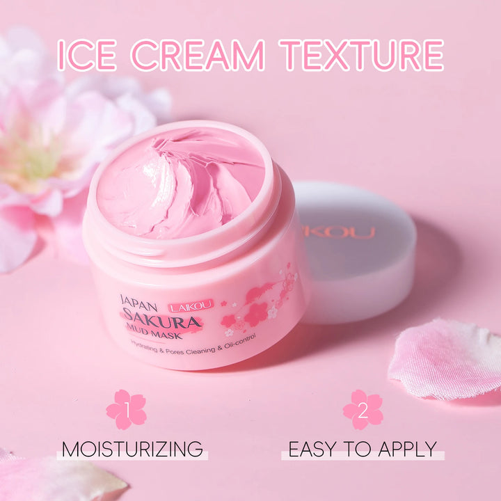 Mascarilla de Barro LAIKOU Sakura 25g - Limpieza Profunda